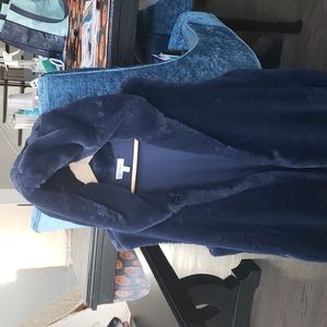 Full hooded faux fur vest